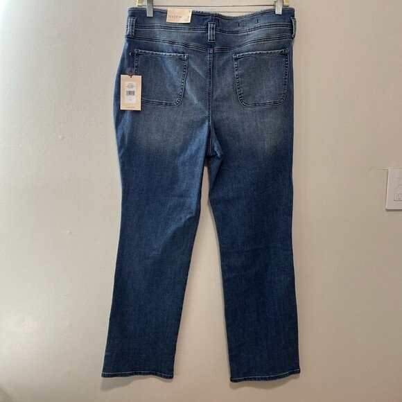 NYDJ‎ NWT High Rise Marilyn Straight Jeans in Calloway Blue Size 18 - Picture 5 of 8